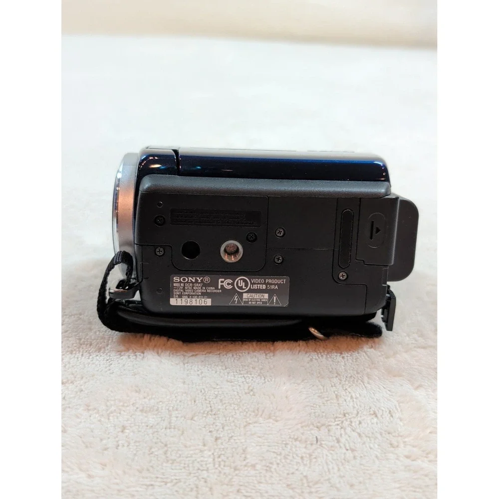 Sony Handycam DCR-SR47 Blue 60GB HDD Camcorder 60x Optical Zoom‎ Carl Zeiss Lens